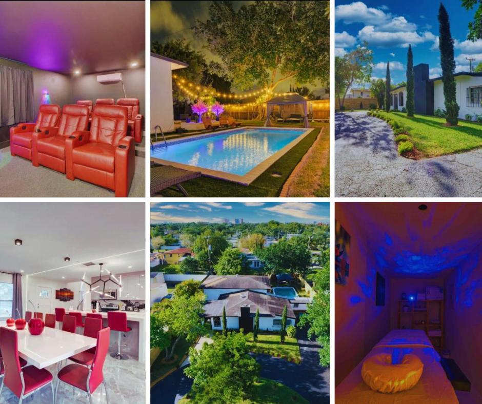 Villa Flaming House With Cinema, Pool & Chill Area à Miami Extérieur photo